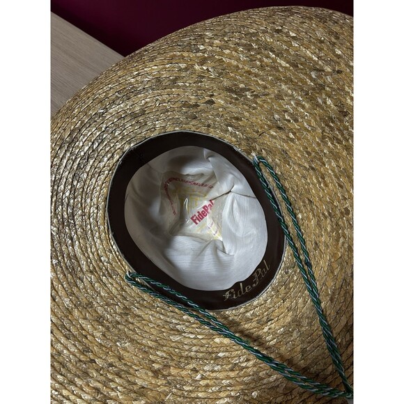 Vtg FidePal  24" Sombrero Hat Mexican Vaquero Made In Sahuayo Mexico Size 7 3/8 - Picture 4 of 8